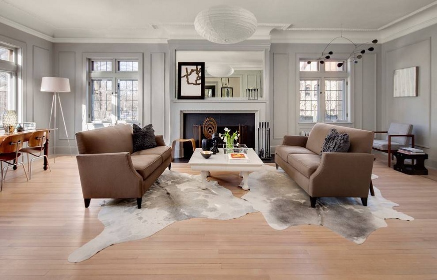 Enjoy The Beauty Of The Natural Cowhide Rug